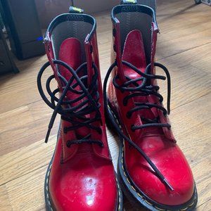 Red Doctor Martens AirWalks